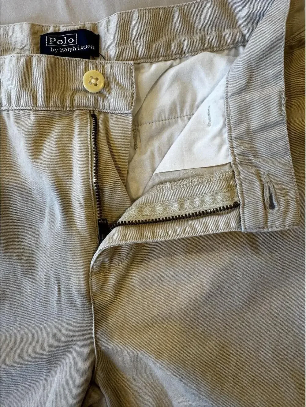 Polo By Ralph Lauren Boy’s Size 14 Straight Leg Classic Chino Tan Khaki Dressy